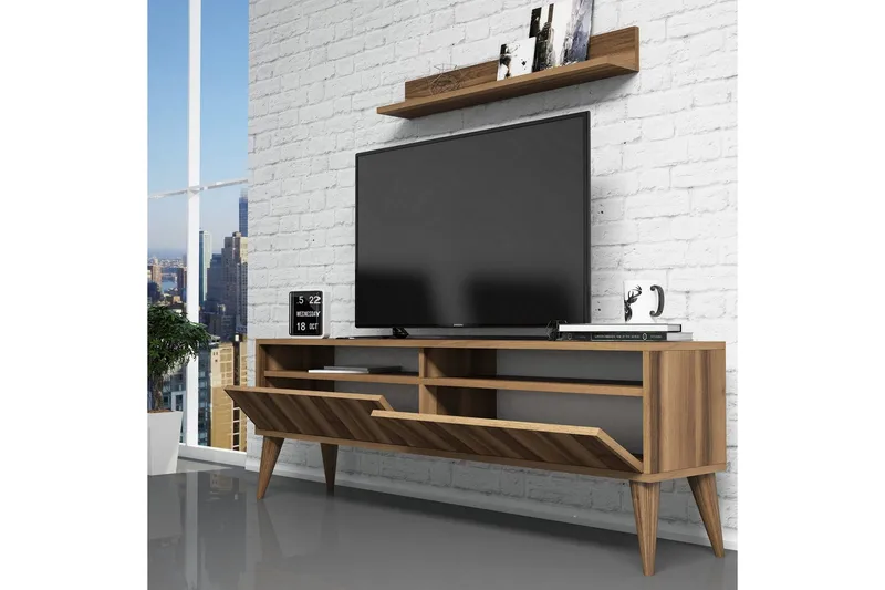 Hoptrup TV-Möbelset 150 cm - Valnöt/Brun - Möbler - Vardagsrum - Tv-möbler & mediamöbler - Tv-möbelset