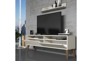 Hoptrup TV-Möbelset 150 cm - Vit/Grå - Möbler - Vardagsrum - Tv-möbler & mediamöbler - Tv-möbelset