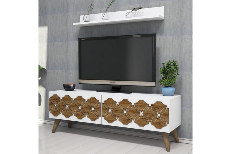 Hovdane TV-Möbelset 120 cm - Vit - Möbler - Vardagsrum - Tv-möbler & mediamöbler - Tv-möbelset