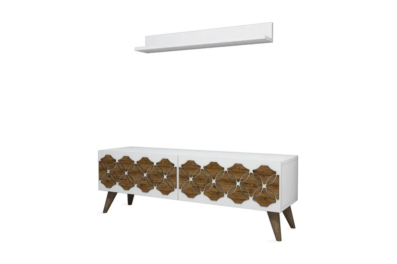 Hovdane TV-Möbelset 120 cm - Vit - Möbler - Vardagsrum - Tv-möbler & mediamöbler - Tv-möbelset