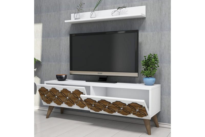 Hovdane TV-Möbelset 120 cm - Vit - Möbler - Vardagsrum - Tv-möbler & mediamöbler - Tv-möbelset