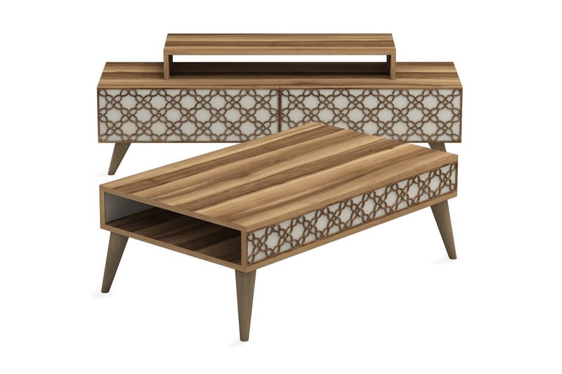 Hovdane TV-Möbelset 140 cm - Brun - Möbler - Vardagsrum - Tv-möbler & mediamöbler - Tv-möbelset