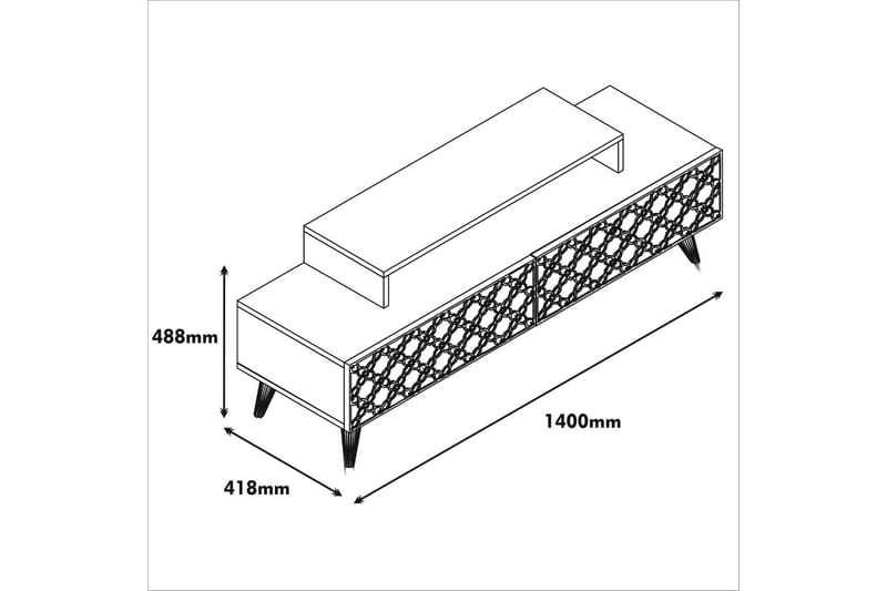 Hovdane TV-Möbelset 140 cm - Brun - Möbler - Vardagsrum - Tv-möbler & mediamöbler - Tv-möbelset