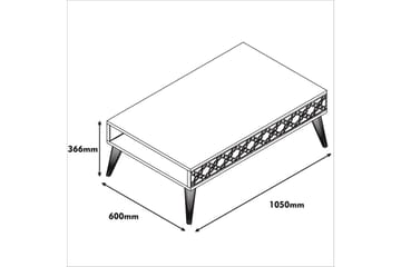 Hovdane TV-Möbelset 140 cm - Brun/Vit - Möbler - Vardagsrum - Tv-möbler & mediamöbler - Tv-möbelset