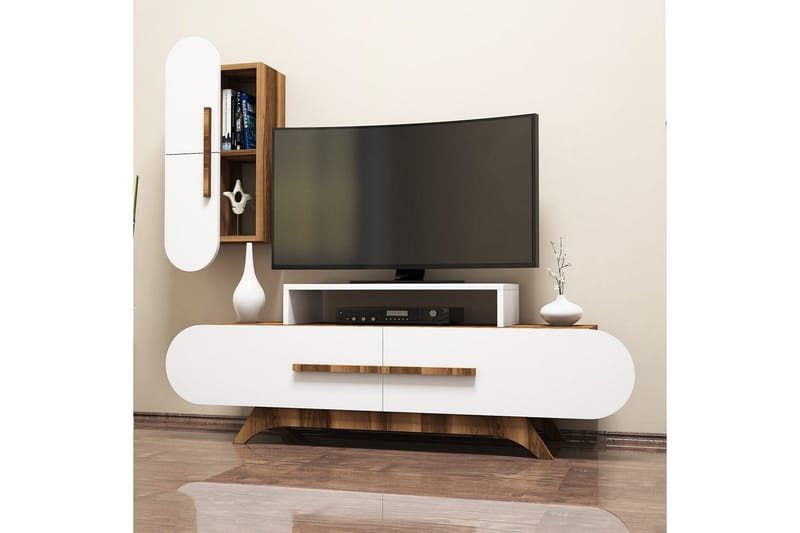 Hovdane TV-Möbelset 145 cm - Brun/Vit - Möbler - Vardagsrum - Tv-möbler & mediamöbler - Tv-möbelset