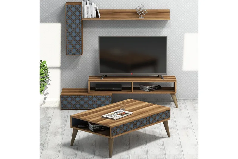 Hovdane TV-Möbelset 150 cm, Brun