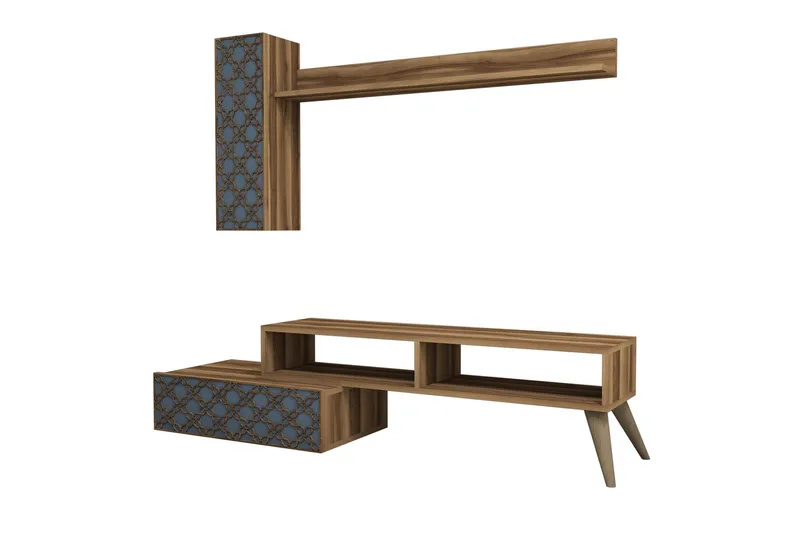 Hovdane TV-Möbelset 150 cm - Brun/Grå - Möbler - Vardagsrum - Tv-möbler & mediamöbler - Tv-möbelset