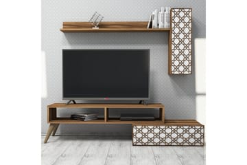 Hovdane TV-Möbelset 150 cm - Brun/Vit - Möbler - Vardagsrum - Tv-möbler & mediamöbler - Tv-möbelset