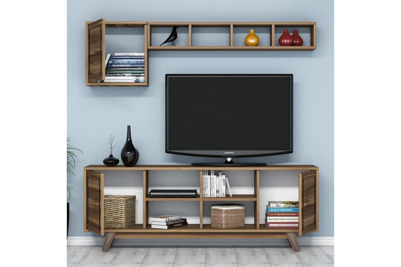 Hovdane TV-Möbelset 160 cm - Brun - Möbler - Vardagsrum - Tv-möbler & mediamöbler - Tv-möbelset