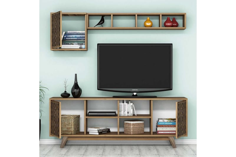 Hovdane TV-Möbelset 160 cm - Brun - Möbler - Vardagsrum - Tv-möbler & mediamöbler - Tv-möbelset