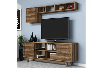 Hovdane TV-Möbelset 160 cm - Brun/Ek - Möbler - Vardagsrum - Tv-möbler & mediamöbler - Tv-möbelset