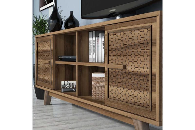 Hovdane TV-Möbelset 160 cm - Brun/Ek - Möbler - Vardagsrum - Tv-möbler & mediamöbler - Tv-möbelset