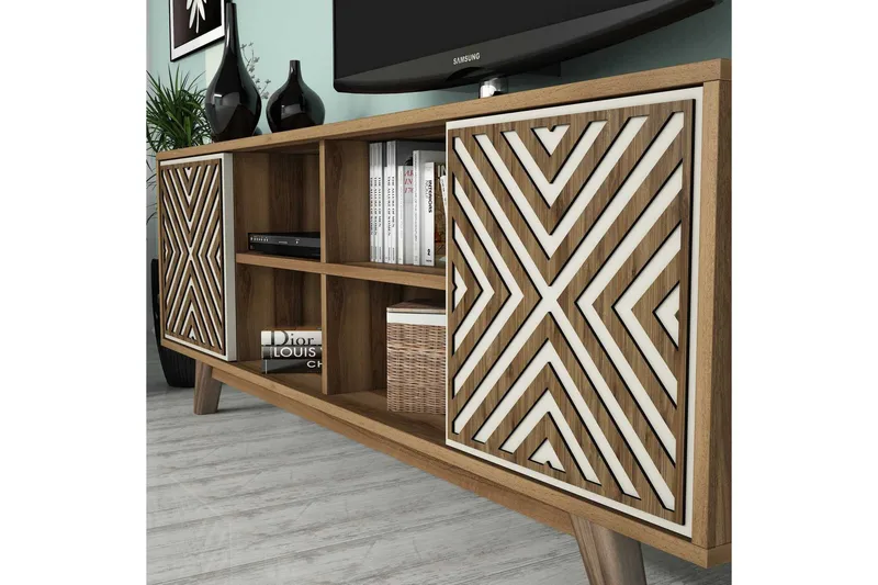 Hovdane TV-Möbelset 160 cm - Brun/Mönstrad - Möbler - Vardagsrum - Tv-möbler & mediamöbler - Tv-möbelset