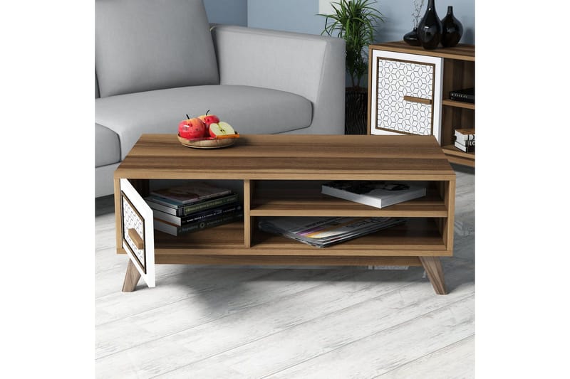 Hovdane TV-Möbelset 160 cm - Brun/Vit/Ek - Möbler - Vardagsrum - Tv-möbler & mediamöbler - Tv-möbelset