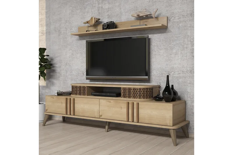 Hovdane TV-Möbelset 168 cm - Beige - Möbler - Vardagsrum - Tv-möbler & mediamöbler - Tv-möbelset