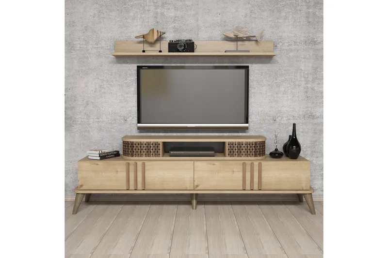 Hovdane TV-Möbelset 168 cm, Beige