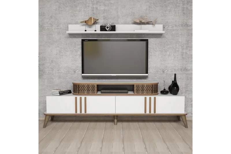 Hovdane TV-Möbelset 168 cm - Vit - Möbler - Vardagsrum - Tv-möbler & mediamöbler - Tv-möbelset