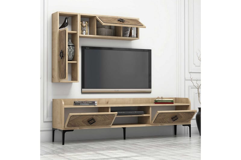 Hovdane TV-Möbelset 180 cm - Brun - Möbler - Vardagsrum - Tv-möbler & mediamöbler - Tv-möbelset