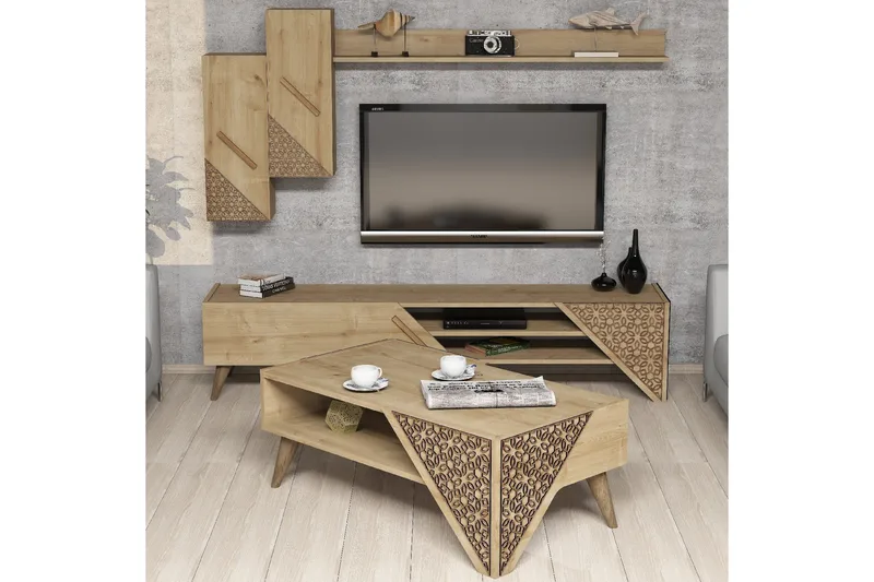 Hovdane TV-Möbelset 180 cm - Brun - Möbler - Vardagsrum - Tv-möbler & mediamöbler - Tv-möbelset