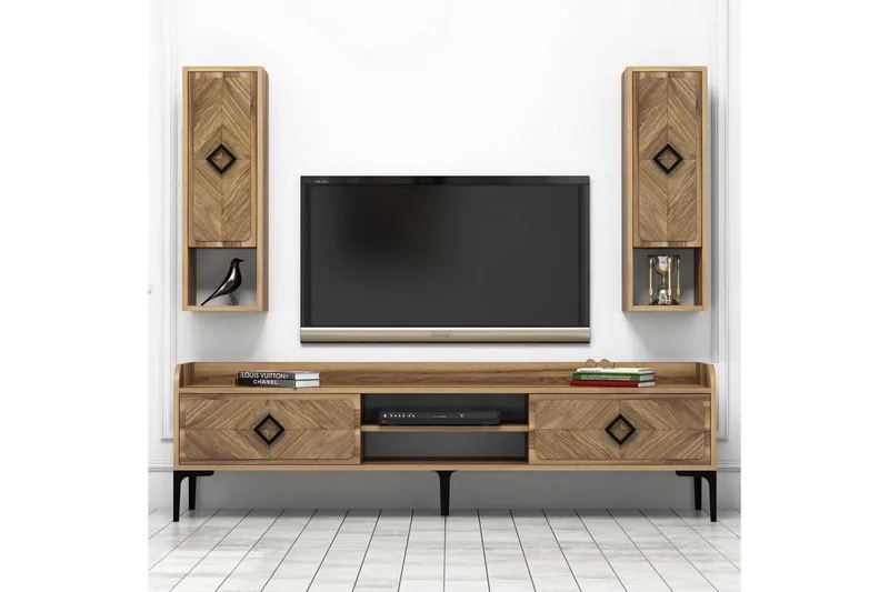 Hovdane TV-Möbelset 180 cm - Brun - Möbler - Vardagsrum - Tv-möbler & mediamöbler - Tv-möbelset