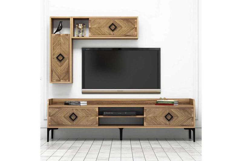 Hovdane TV-Möbelset 180 cm - Brun - Möbler - Vardagsrum - Tv-möbler & mediamöbler - Tv-möbelset