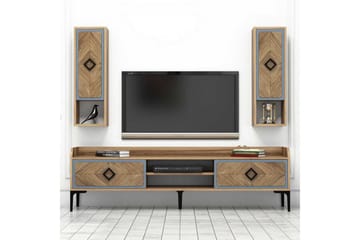 Hovdane TV-Möbelset 180 cm - Brun/Blå - Möbler - Vardagsrum - Tv-möbler & mediamöbler - Tv-möbelset