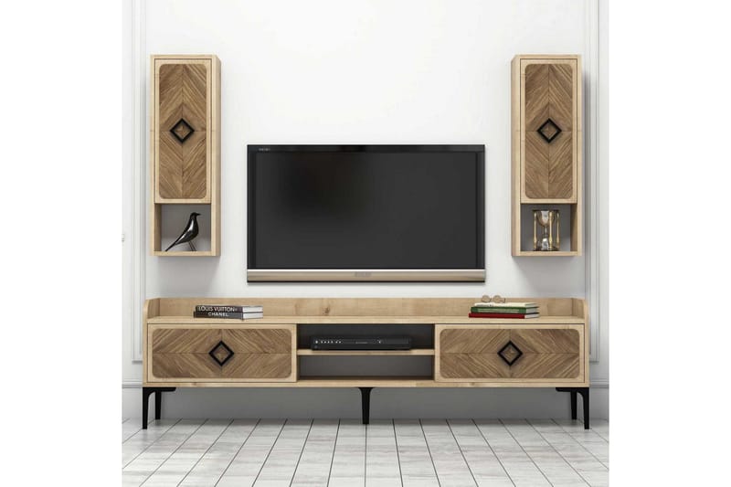 Hovdane TV-Möbelset 180 cm - Brun/Ek - Möbler - Vardagsrum - Tv-möbler & mediamöbler - Tv-möbelset