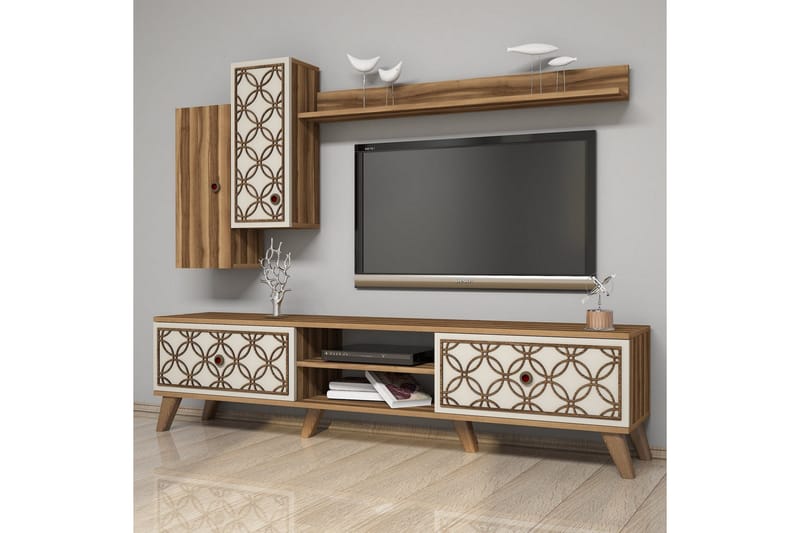Hovdane TV-Möbelset 180 cm - Brun/Mönstrad - Möbler - Vardagsrum - Tv-möbler & mediamöbler - Tv-möbelset