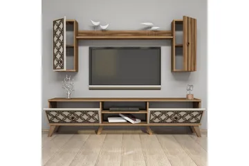 Hovdane TV-Möbelset 180 cm - Brun/Mönstrad - Möbler - Vardagsrum - Tv-möbler & mediamöbler - Tv-möbelset