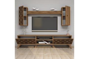 Hovdane TV-Möbelset 180 cm - Mörkbrun - Möbler - Vardagsrum - Tv-möbler & mediamöbler - Tv-möbelset