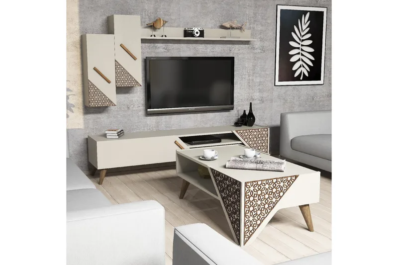 Hovdane TV-Möbelset 180 cm - Vit - Möbler - Vardagsrum - Tv-möbler & mediamöbler - Tv-möbelset