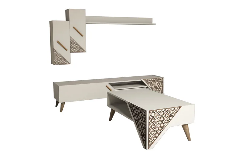 Hovdane TV-Möbelset 180 cm - Vit - Möbler - Vardagsrum - Tv-möbler & mediamöbler - Tv-möbelset