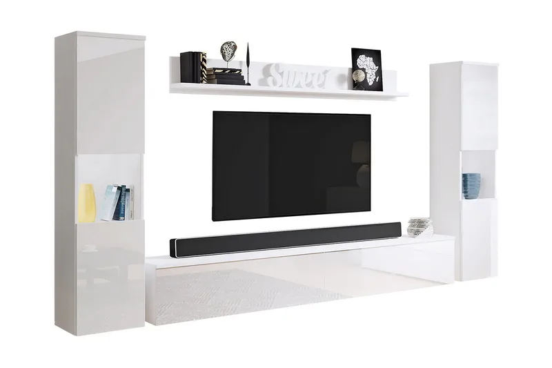 Kanehira Tv-möbelset - Vit - Möbler - Vardagsrum - Tv-möbler & mediamöbler - Tv-möbelset