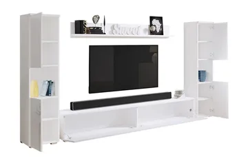 Kanehira Tv-möbelset - Vit - Möbler - Vardagsrum - Tv-möbler & mediamöbler - Tv-möbelset
