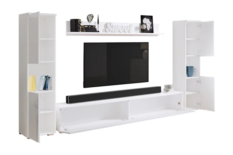 Kanehira Tv-möbelset - Vit - Möbler - Vardagsrum - Tv-möbler & mediamöbler - Tv-möbelset
