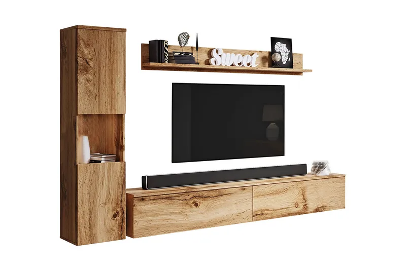 Kanehiro Tv-möbelset - Natur - Möbler - Vardagsrum - Tv-möbler & mediamöbler - Tv-möbelset