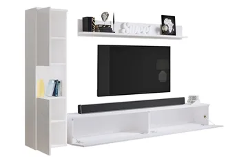 Kanehiro Tv-möbelset - Natur/Vit - Möbler - Vardagsrum - Tv-möbler & mediamöbler - Tv-möbelset