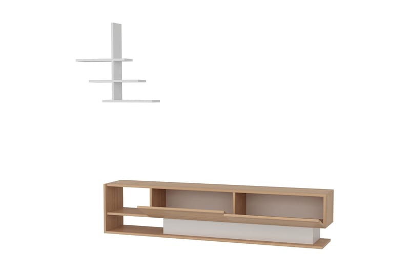 Lofita Tv-bänk - Vit/Teak - Möbler - Vardagsrum - Tv-möbler & mediamöbler - Tv-möbelset