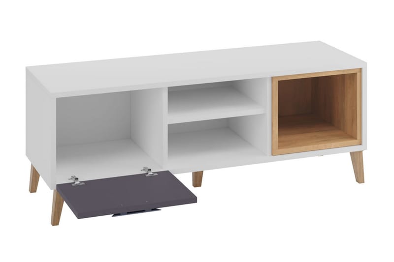 Meiko Tv-möbelset 120 cm Vit/Grå - Vit|Grå - Möbler - Vardagsrum - Tv-möbler & mediamöbler - Tv-möbelset