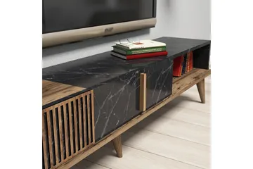 Millay TV-Möbelset 180 cm - Valnöt/Svart - Möbler - Vardagsrum - Tv-möbler & mediamöbler - Tv-möbelset