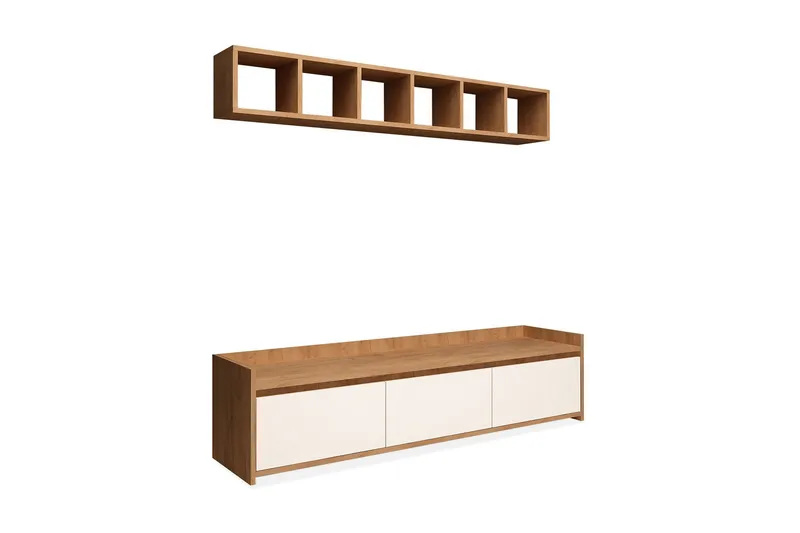 Mod Design Hallförvaring - Trä/Vit - Möbler - Vardagsrum - Tv-möbler & mediamöbler - Tv-möbelset