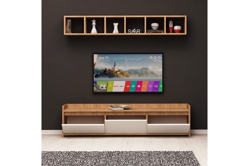 Mod Design Hallförvaring - Trä/Vit - Möbler - Vardagsrum - Tv-möbler & mediamöbler - Tv-möbelset