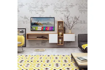 Mod Design Mediaförvaring - Trä/Vit - Möbler - Vardagsrum - Tv-möbler & mediamöbler - Tv-möbelset