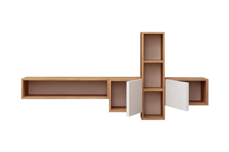 Mod Design Mediaförvaring - Trä/Vit - Möbler - Vardagsrum - Tv-möbler & mediamöbler - Tv-möbelset