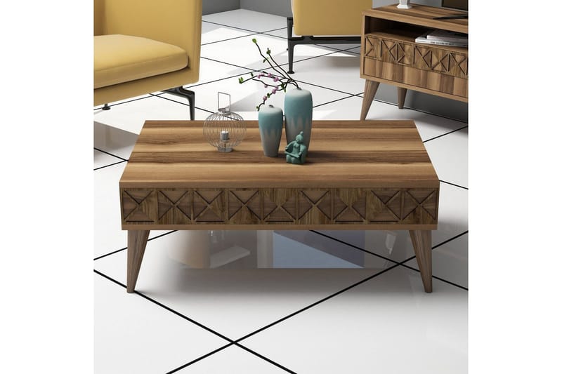 Muennink Vardagsrumsset 150 cm - Valnöt - Möbler - Vardagsrum - Tv-möbler & mediamöbler - Tv-möbelset