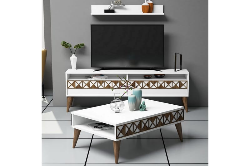 Muennink Vardagsrumsset 150 cm, Vit