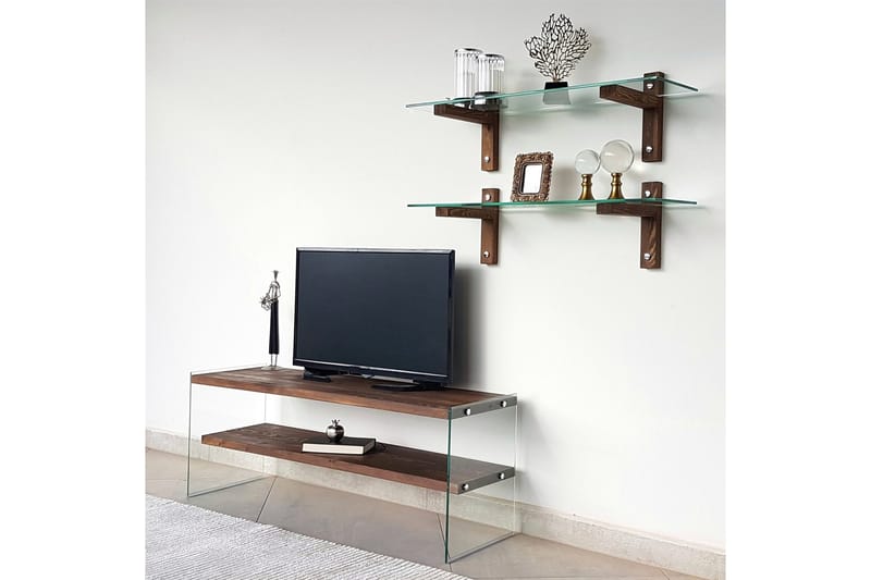 Netherlee TV-Möbelset 45 cm - Valnöt - Möbler - Vardagsrum - Tv-möbler & mediamöbler - Tv-möbelset