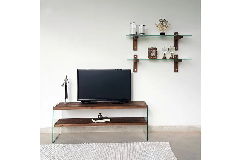 Netherlee TV-Möbelset 45 cm - Valnöt - Möbler - Vardagsrum - Tv-möbler & mediamöbler - Tv-möbelset
