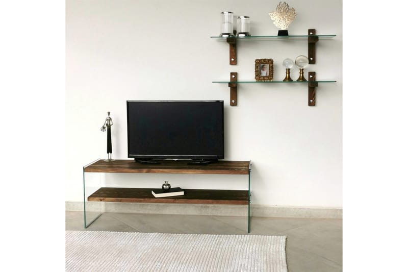 Netherlee TV-Möbelset 45 cm - Valnöt - Möbler - Vardagsrum - Tv-möbler & mediamöbler - Tv-möbelset
