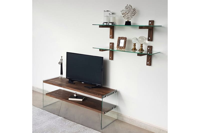 Netherlee TV-Möbelset 45 cm - Valnöt - Möbler - Vardagsrum - Tv-möbler & mediamöbler - Tv-möbelset